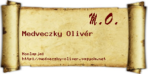 Medveczky Olivér névjegykártya