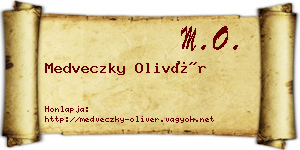 Medveczky Olivér névjegykártya